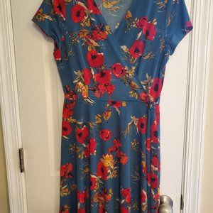 Kaileigh Arnett Faux Wrap Knit Dress